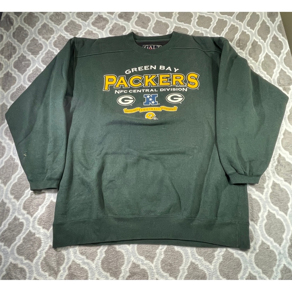 Galt Sand Sweatshirt Mens XL Green Bay Packers NFC Central Division Green